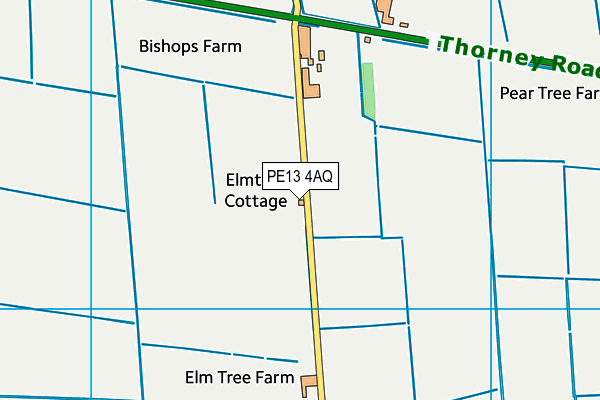 PE13 4AQ map - OS VectorMap District (Ordnance Survey) PE13 4AQ map - OS VectorMap District (Ordnance Survey)