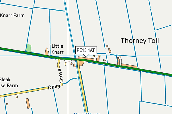 PE13 4AT map - OS VectorMap District (Ordnance Survey) PE13 4AT map - OS VectorMap District (Ordnance Survey)