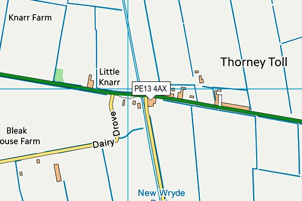PE13 4AX map - OS VectorMap District (Ordnance Survey) PE13 4AX map - OS VectorMap District (Ordnance Survey)