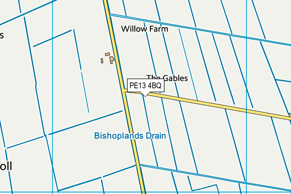 PE13 4BQ map - OS VectorMap District (Ordnance Survey) PE13 4BQ map - OS VectorMap District (Ordnance Survey)