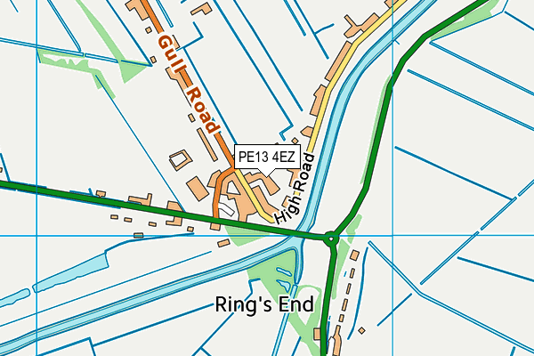PE13 4EZ map - OS VectorMap District (Ordnance Survey) PE13 4EZ map - OS VectorMap District (Ordnance Survey)