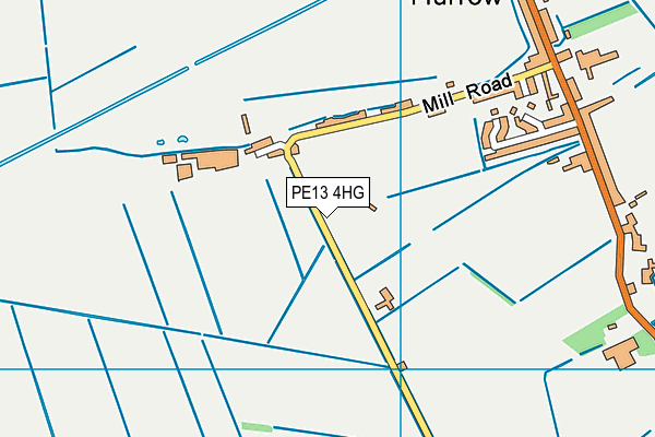 PE13 4HG map - OS VectorMap District (Ordnance Survey) PE13 4HG map - OS VectorMap District (Ordnance Survey)