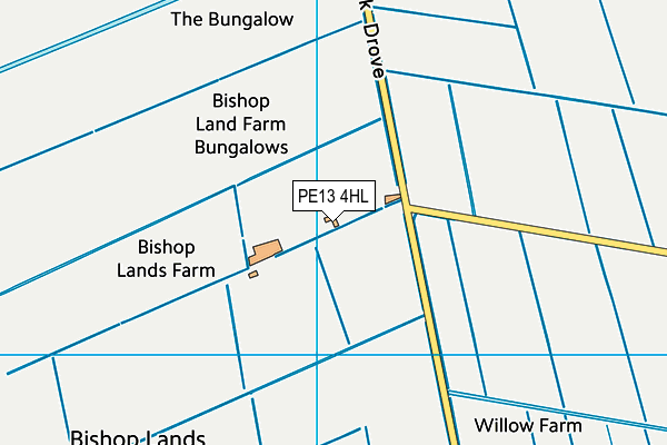 PE13 4HL map - OS VectorMap District (Ordnance Survey) PE13 4HL map - OS VectorMap District (Ordnance Survey)