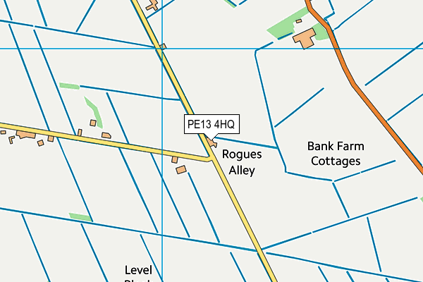 PE13 4HQ map - OS VectorMap District (Ordnance Survey) PE13 4HQ map - OS VectorMap District (Ordnance Survey)