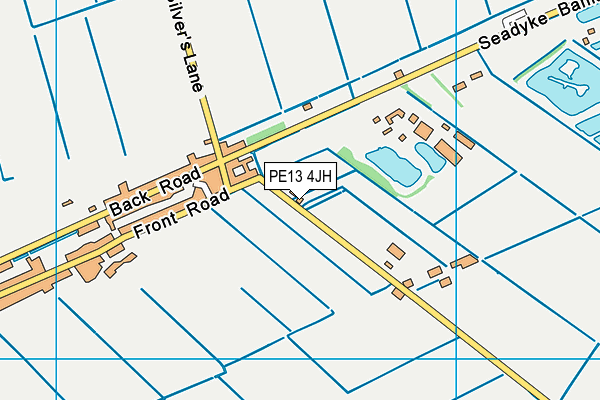 PE13 4JH map - OS VectorMap District (Ordnance Survey) PE13 4JH map - OS VectorMap District (Ordnance Survey)