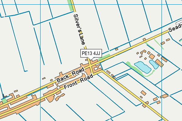 PE13 4JJ map - OS VectorMap District (Ordnance Survey) PE13 4JJ map - OS VectorMap District (Ordnance Survey)