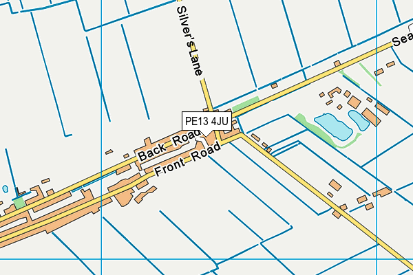 PE13 4JU map - OS VectorMap District (Ordnance Survey) PE13 4JU map - OS VectorMap District (Ordnance Survey)