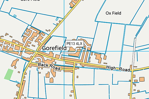 PE13 4LX map - OS VectorMap District (Ordnance Survey) PE13 4LX map - OS VectorMap District (Ordnance Survey)