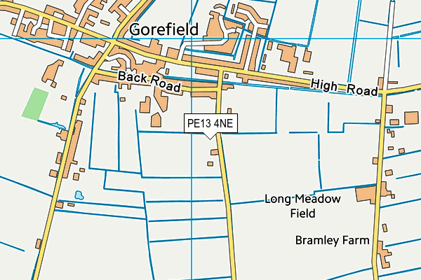 PE13 4NE map - OS VectorMap District (Ordnance Survey) PE13 4NE map - OS VectorMap District (Ordnance Survey)
