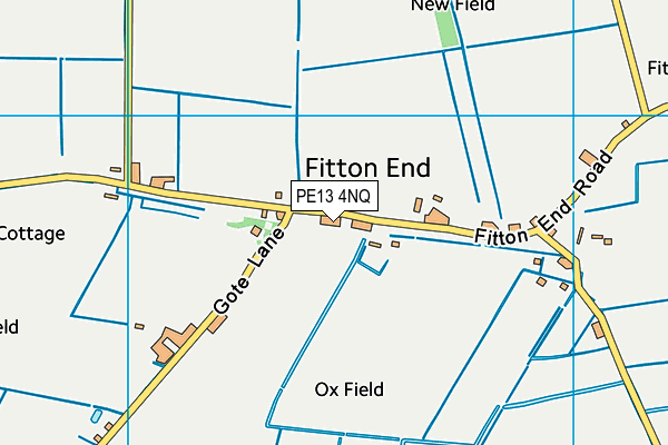 PE13 4NQ map - OS VectorMap District (Ordnance Survey) PE13 4NQ map - OS VectorMap District (Ordnance Survey)
