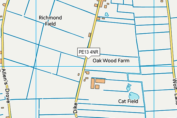 PE13 4NR map - OS VectorMap District (Ordnance Survey) PE13 4NR map - OS VectorMap District (Ordnance Survey)