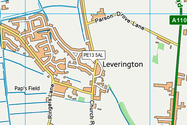 PE13 5AL map - OS VectorMap District (Ordnance Survey) PE13 5AL map - OS VectorMap District (Ordnance Survey)