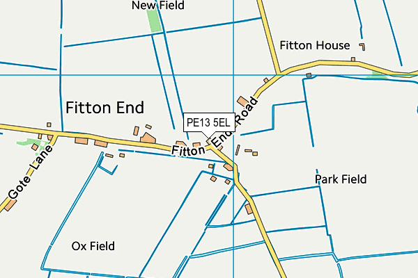 PE13 5EL map - OS VectorMap District (Ordnance Survey)
