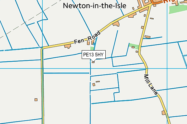 PE13 5HY map - OS VectorMap District (Ordnance Survey) PE13 5HY map - OS VectorMap District (Ordnance Survey)