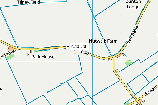 PE13 5NH map - OS VectorMap District (Ordnance Survey) PE13 5NH map - OS VectorMap District (Ordnance Survey)