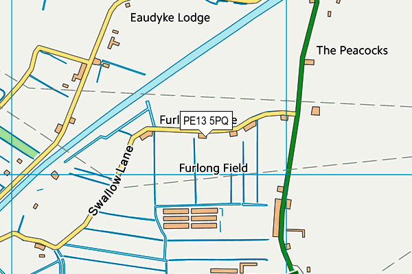PE13 5PQ map - OS VectorMap District (Ordnance Survey) PE13 5PQ map - OS VectorMap District (Ordnance Survey)