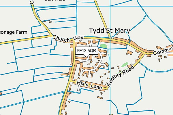 PE13 5QR map - OS VectorMap District (Ordnance Survey) PE13 5QR map - OS VectorMap District (Ordnance Survey)