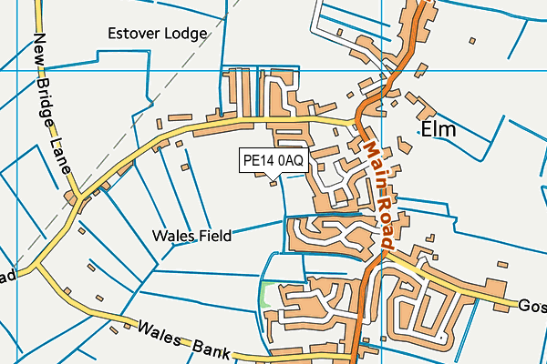 PE14 0AQ map - OS VectorMap District (Ordnance Survey) PE14 0AQ map - OS VectorMap District (Ordnance Survey)