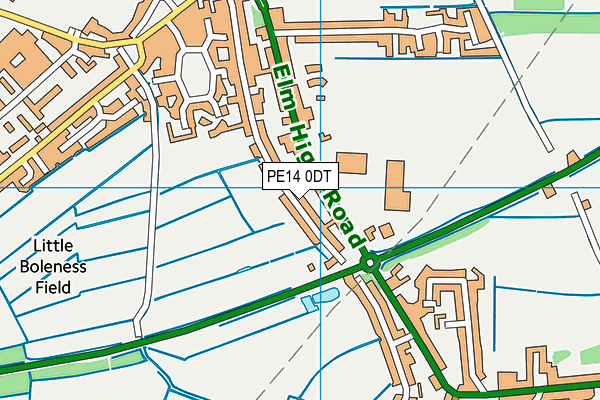 PE14 0DT map - OS VectorMap District (Ordnance Survey) PE14 0DT map - OS VectorMap District (Ordnance Survey)