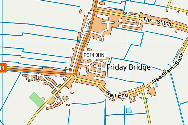 PE14 0HN map - OS VectorMap District (Ordnance Survey) PE14 0HN map - OS VectorMap District (Ordnance Survey)