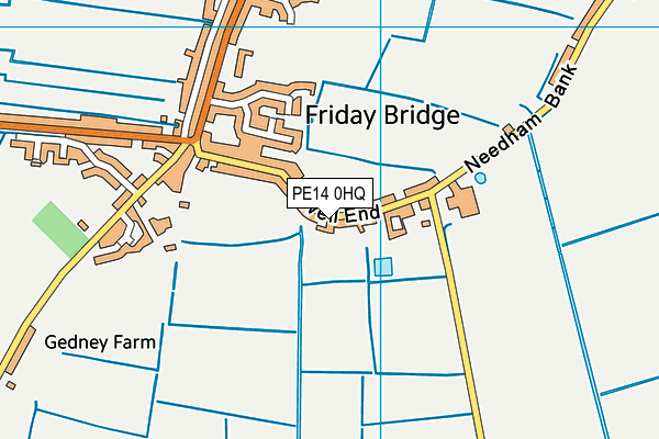 PE14 0HQ map - OS VectorMap District (Ordnance Survey) PE14 0HQ map - OS VectorMap District (Ordnance Survey)