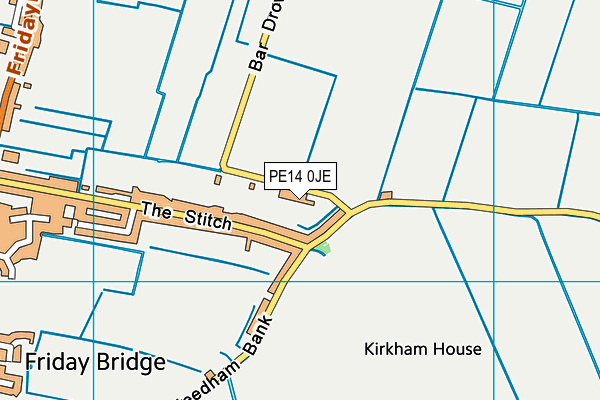 PE14 0JE map - OS VectorMap District (Ordnance Survey) PE14 0JE map - OS VectorMap District (Ordnance Survey)