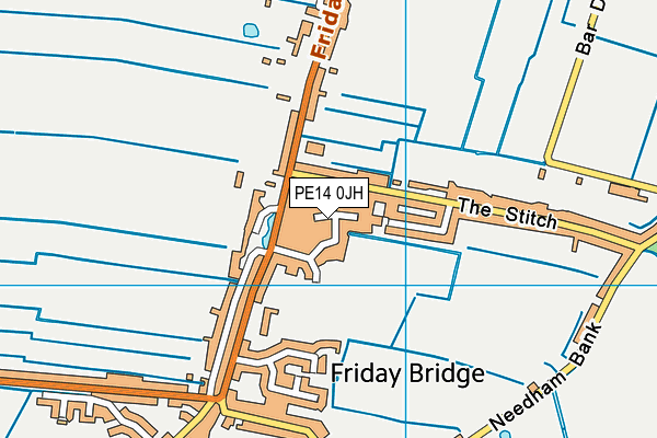 PE14 0JH map - OS VectorMap District (Ordnance Survey) PE14 0JH map - OS VectorMap District (Ordnance Survey)