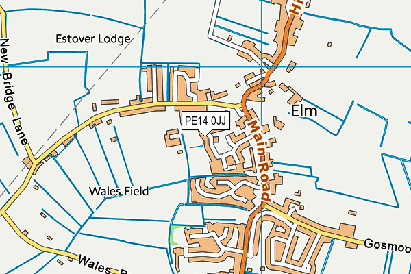 PE14 0JJ map - OS VectorMap District (Ordnance Survey) PE14 0JJ map - OS VectorMap District (Ordnance Survey)