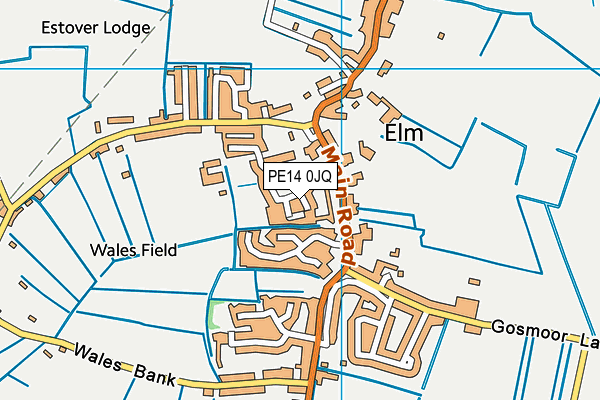 PE14 0JQ map - OS VectorMap District (Ordnance Survey) PE14 0JQ map - OS VectorMap District (Ordnance Survey)