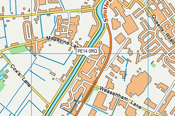 PE14 0RQ map - OS VectorMap District (Ordnance Survey) PE14 0RQ map - OS VectorMap District (Ordnance Survey)