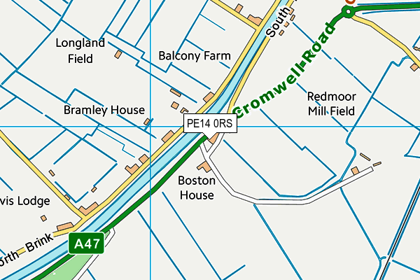 PE14 0RS map - OS VectorMap District (Ordnance Survey)
