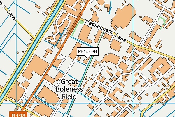 PE14 0SB map - OS VectorMap District (Ordnance Survey) PE14 0SB map - OS VectorMap District (Ordnance Survey)