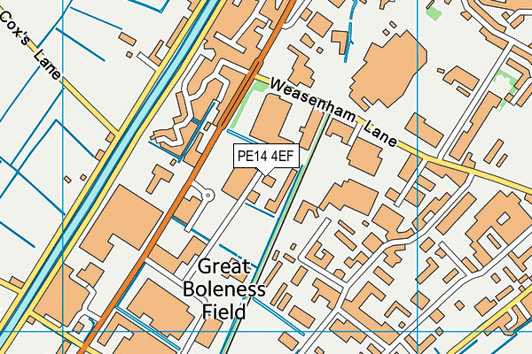 PE14 4EF map - OS VectorMap District (Ordnance Survey) PE14 4EF map - OS VectorMap District (Ordnance Survey)