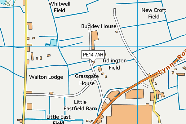 PE14 7AH map - OS VectorMap District (Ordnance Survey) PE14 7AH map - OS VectorMap District (Ordnance Survey)