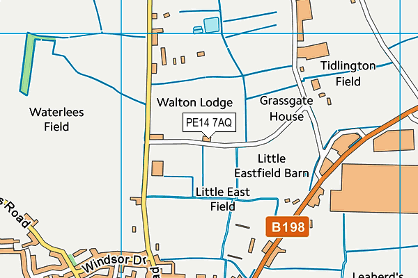 PE14 7AQ map - OS VectorMap District (Ordnance Survey) PE14 7AQ map - OS VectorMap District (Ordnance Survey)