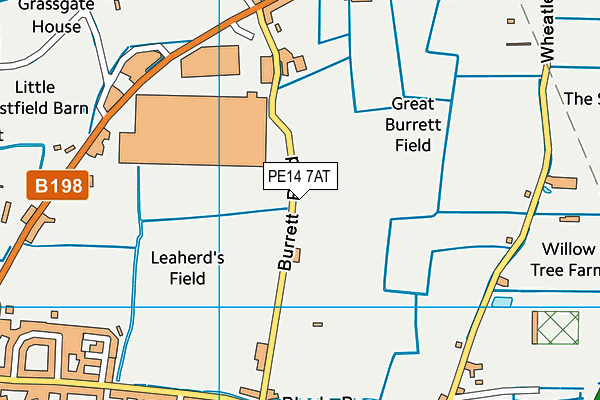 PE14 7AT map - OS VectorMap District (Ordnance Survey) PE14 7AT map - OS VectorMap District (Ordnance Survey)