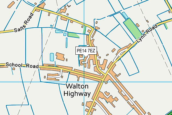 PE14 7EZ map - OS VectorMap District (Ordnance Survey) PE14 7EZ map - OS VectorMap District (Ordnance Survey)
