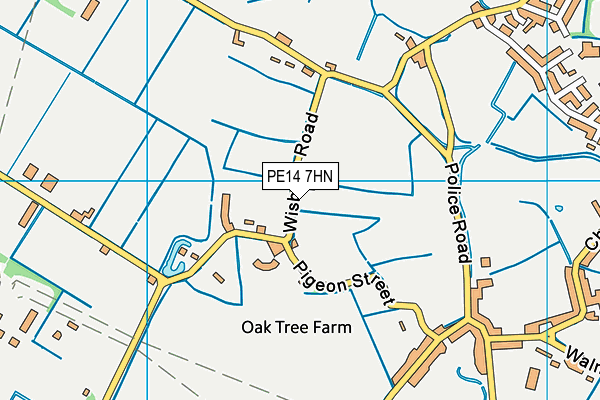 PE14 7HN map - OS VectorMap District (Ordnance Survey) PE14 7HN map - OS VectorMap District (Ordnance Survey)