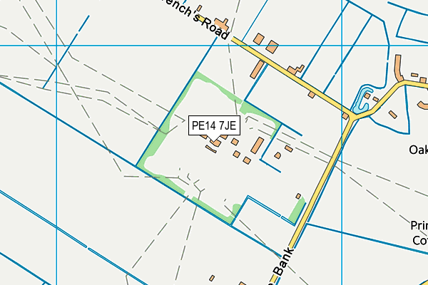 PE14 7JE map - OS VectorMap District (Ordnance Survey) PE14 7JE map - OS VectorMap District (Ordnance Survey)