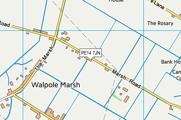 PE14 7JN map - OS VectorMap District (Ordnance Survey) PE14 7JN map - OS VectorMap District (Ordnance Survey)