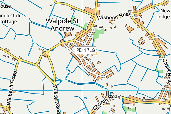 PE14 7LG map - OS VectorMap District (Ordnance Survey) PE14 7LG map - OS VectorMap District (Ordnance Survey)