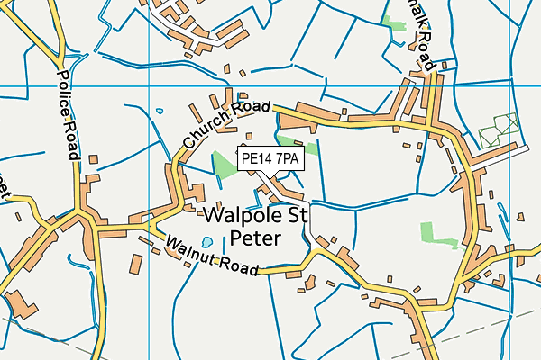 PE14 7PA map - OS VectorMap District (Ordnance Survey) PE14 7PA map - OS VectorMap District (Ordnance Survey)