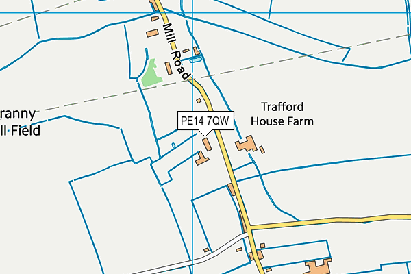 PE14 7QW map - OS VectorMap District (Ordnance Survey) PE14 7QW map - OS VectorMap District (Ordnance Survey)