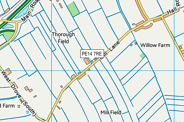 PE14 7RE map - OS VectorMap District (Ordnance Survey) PE14 7RE map - OS VectorMap District (Ordnance Survey)