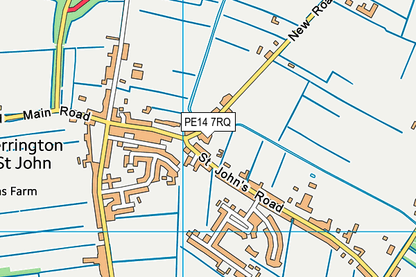 PE14 7RQ map - OS VectorMap District (Ordnance Survey) PE14 7RQ map - OS VectorMap District (Ordnance Survey)