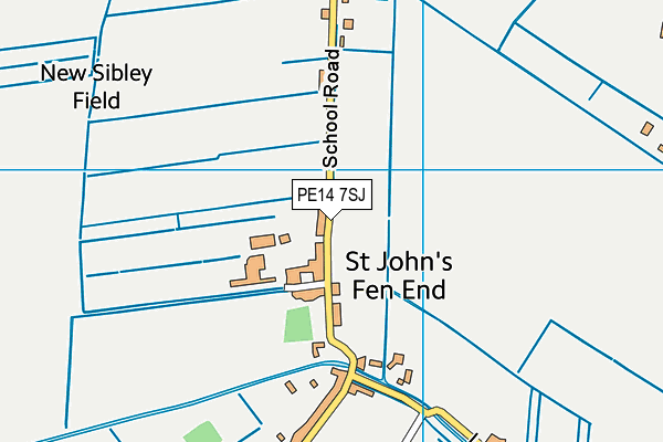 PE14 7SJ map - OS VectorMap District (Ordnance Survey) PE14 7SJ map - OS VectorMap District (Ordnance Survey)
