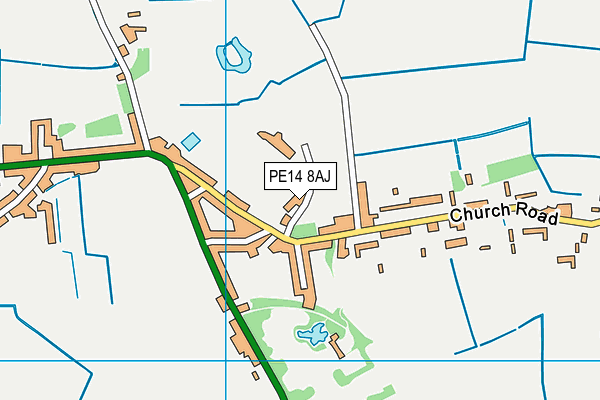 PE14 8AJ map - OS VectorMap District (Ordnance Survey) PE14 8AJ map - OS VectorMap District (Ordnance Survey)