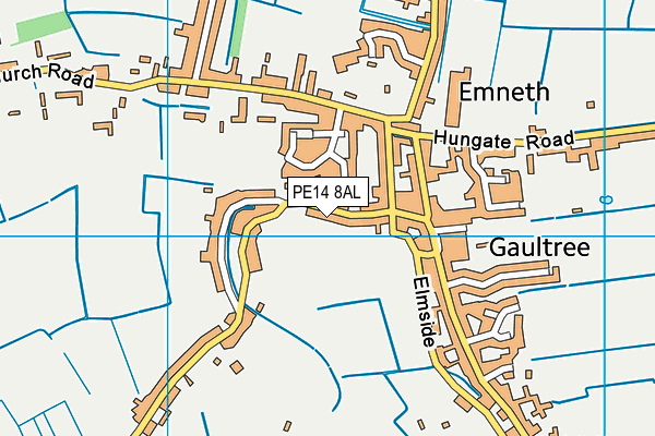 PE14 8AL map - OS VectorMap District (Ordnance Survey) PE14 8AL map - OS VectorMap District (Ordnance Survey)