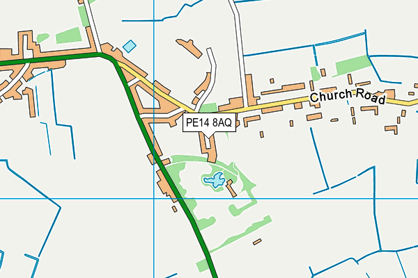 PE14 8AQ map - OS VectorMap District (Ordnance Survey)