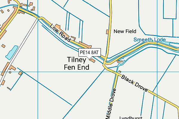 PE14 8AT map - OS VectorMap District (Ordnance Survey) PE14 8AT map - OS VectorMap District (Ordnance Survey)